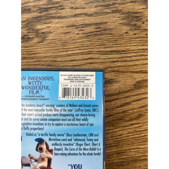 Wallace & Gromit The Curse Of The Were-Rabbit 2005 DVD Animated Comedy Pre-Owned - Picture 4 of 4